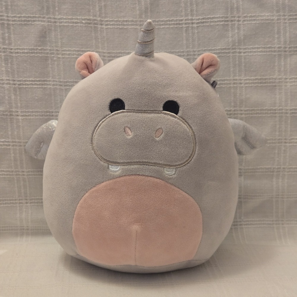 Kelly‎ Toys Original Squishmallows Haizley Unicorn  2022 EUC Adorable Hippo